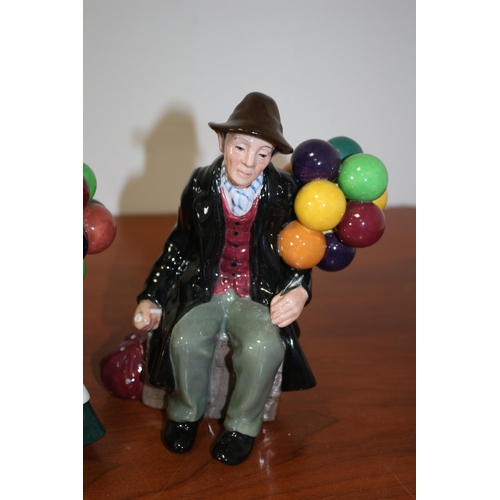 187 - Royal Doulton Old Balloon Seller HN1315 plus The Balloon Man HN19554