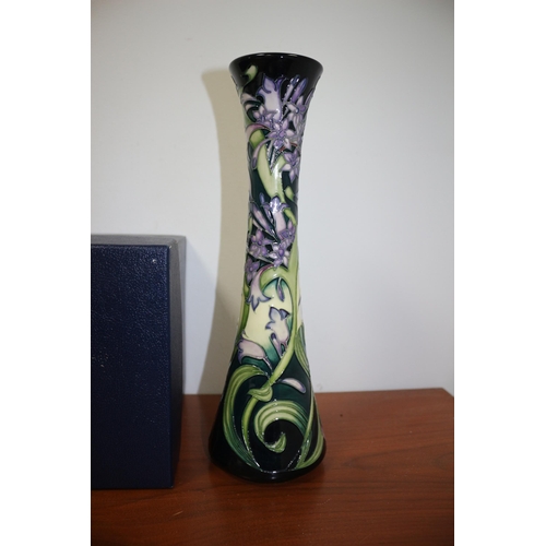 209 - Moorcroft Tall Vase by Emma Bossons, Boxed, 31cm Tall