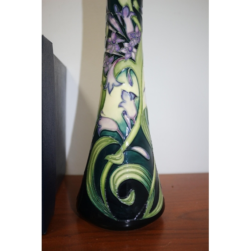 209 - Moorcroft Tall Vase by Emma Bossons, Boxed, 31cm Tall