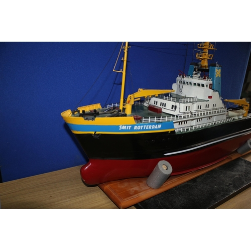 216 - Superb Quality - Very Large & Well Made Scratch Built Model of the 'Smit Rotterdam' Tug Boat - On Be... 