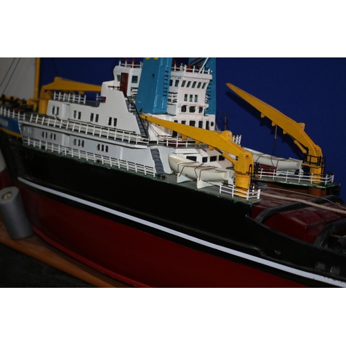 216 - Superb Quality - Very Large & Well Made Scratch Built Model of the 'Smit Rotterdam' Tug Boat - On Be... 