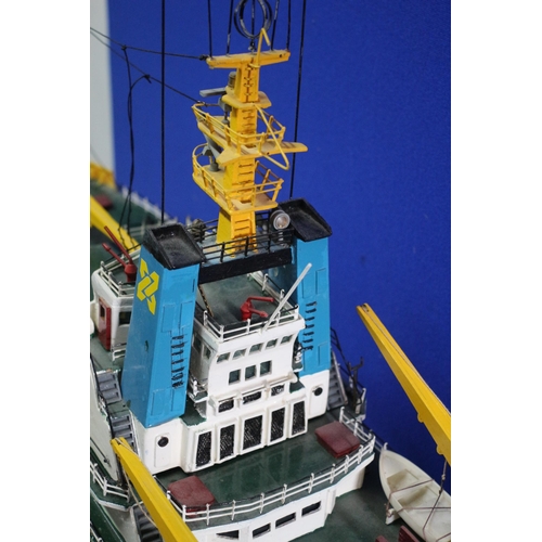 216 - Superb Quality - Very Large & Well Made Scratch Built Model of the 'Smit Rotterdam' Tug Boat - On Be... 