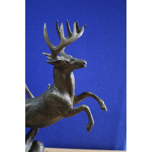 233 - Majestic Stag Bronze by Sarah Rose - The Nature Bronze Collection - 29cm Tall - Sticker to Base