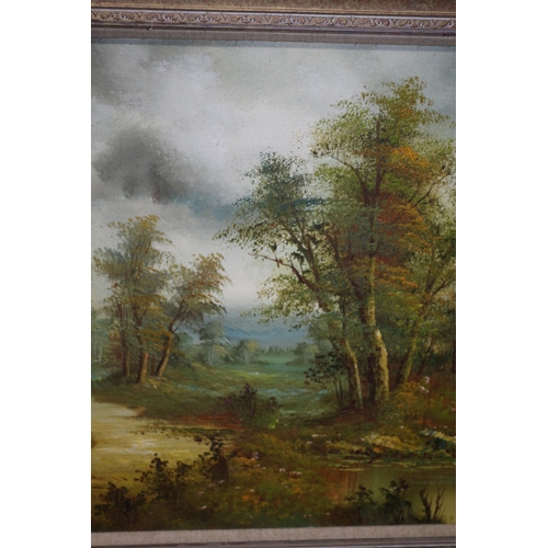 242 - Vintage Oil on Board Signed Mitchell