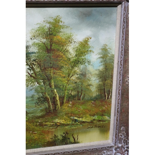 242 - Vintage Oil on Board Signed Mitchell