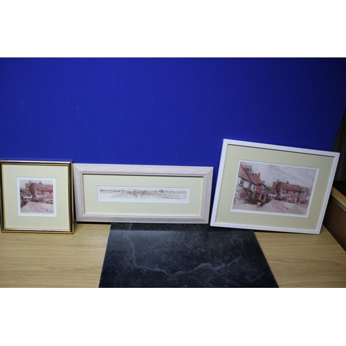 251 - 3 x Martin Aynscombe Signed Prints of Smarden and Deal Pier