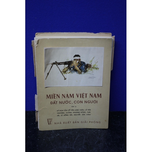 257 - Very Rare South Vietnam Land and People Sketches Parts 2 & 3 - Published 1967 by Liberation Publishi... 