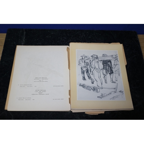 257 - Very Rare South Vietnam Land and People Sketches Parts 2 & 3 - Published 1967 by Liberation Publishi... 