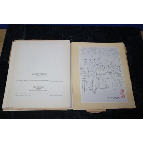 257 - Very Rare South Vietnam Land and People Sketches Parts 2 & 3 - Published 1967 by Liberation Publishi... 