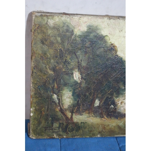 269 - Original Oil on Canvas Painting by Morgan Arthur Thornley - Signed Bottom Left Corner - Early 20th C... 