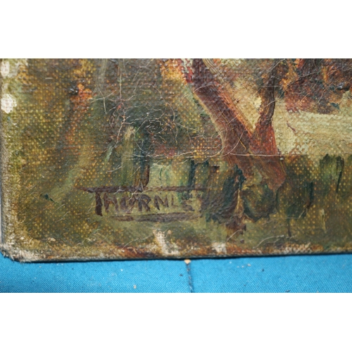 269 - Original Oil on Canvas Painting by Morgan Arthur Thornley - Signed Bottom Left Corner - Early 20th C... 