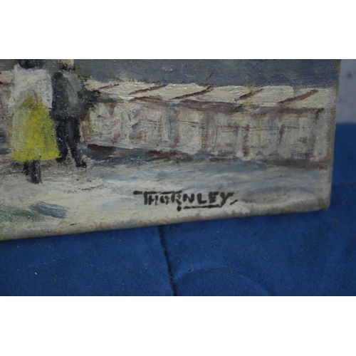 273 - Original Oil on Canvas of a Rocky Scene by Morgan Arthur Thornley - 25 x 21cm