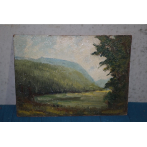 277 - Oil on Board by Morgan Arthur Thornley - Landscape - 38 x 27.5cm