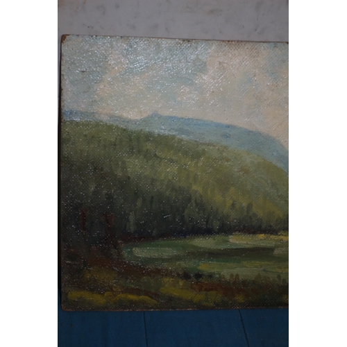 277 - Oil on Board by Morgan Arthur Thornley - Landscape - 38 x 27.5cm