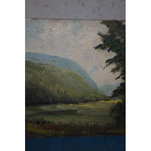 277 - Oil on Board by Morgan Arthur Thornley - Landscape - 38 x 27.5cm