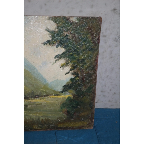 277 - Oil on Board by Morgan Arthur Thornley - Landscape - 38 x 27.5cm