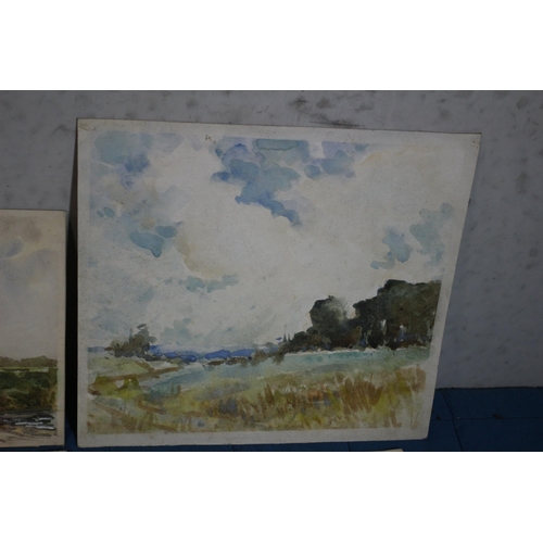 280 - 5 x Watercolours plus 1 Oil Sketch work by John D'arcy Thornley