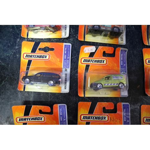 20 - 9 x Matchbox Card Backed Vehicles