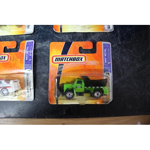 20 - 9 x Matchbox Card Backed Vehicles