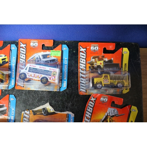 22 - 10 x Matchbox Card Backed Vehicles