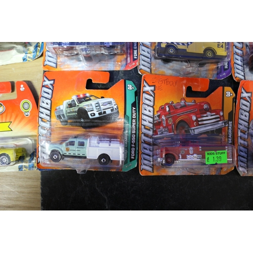 23 - 18 x Matchbox Mixed Series Card Backed Vehicles