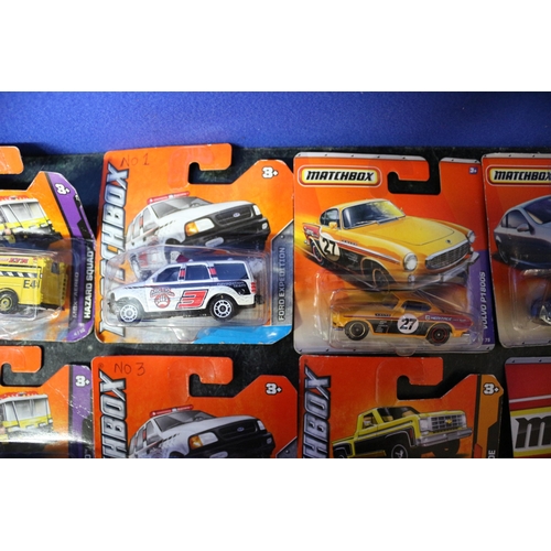 23 - 18 x Matchbox Mixed Series Card Backed Vehicles