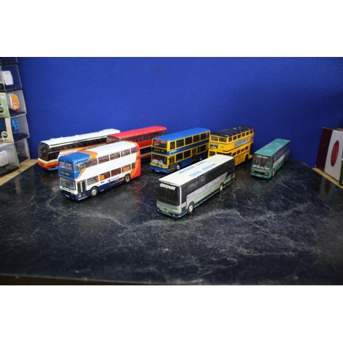 43 - 7 x Corgi Unboxed Die cast Buses