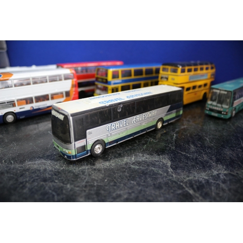 43 - 7 x Corgi Unboxed Die cast Buses