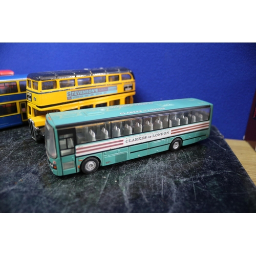 43 - 7 x Corgi Unboxed Die cast Buses