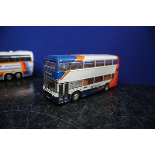 43 - 7 x Corgi Unboxed Die cast Buses