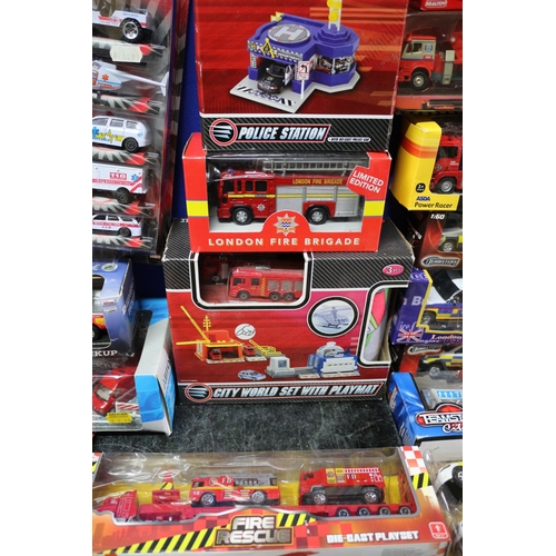 45 - Large Selection of Emergency Services Vehicles - Mixed Makes