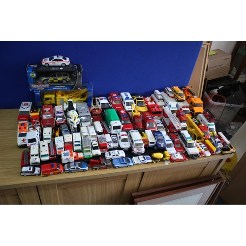 48 - Large Selection of Emergency Services Vehicles including Matchbox - Couple Boxed - All Played With C... 