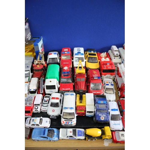 48 - Large Selection of Emergency Services Vehicles including Matchbox - Couple Boxed - All Played With C... 