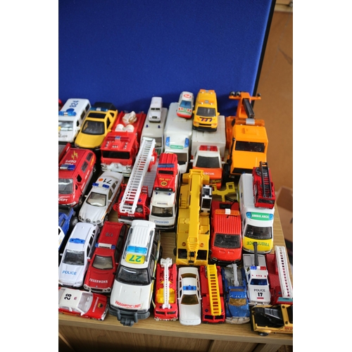 48 - Large Selection of Emergency Services Vehicles including Matchbox - Couple Boxed - All Played With C... 