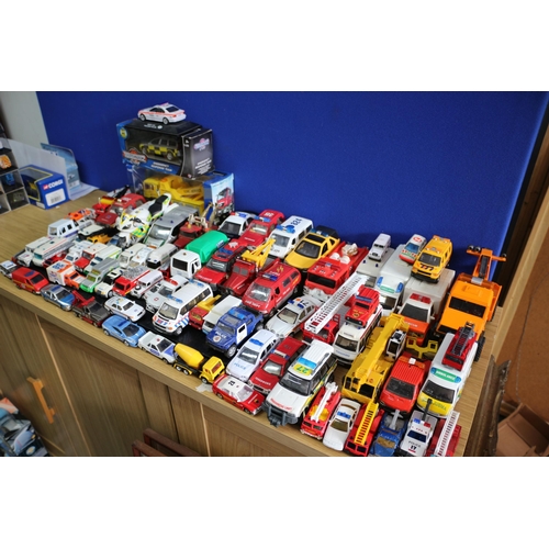 48 - Large Selection of Emergency Services Vehicles including Matchbox - Couple Boxed - All Played With C... 