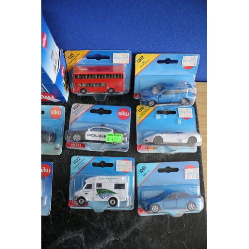 50 - Collection of Siku Model Die Cast Sets and Individual Card Backed Vehicles plus Others