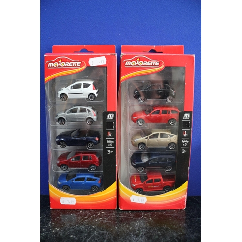 52 - 2 x Majorette 5 Pack Die Cast Vehicles