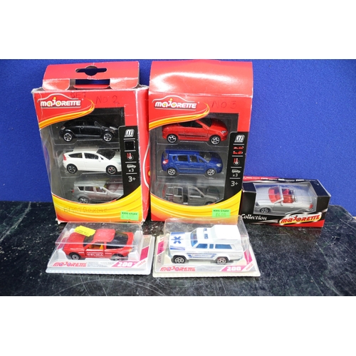 53 - 2 x 3 Pack Majorette Die Cast Vehicles plus 3 Other Individual Card Backed Majorette Vehicles