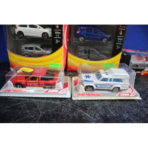 53 - 2 x 3 Pack Majorette Die Cast Vehicles plus 3 Other Individual Card Backed Majorette Vehicles