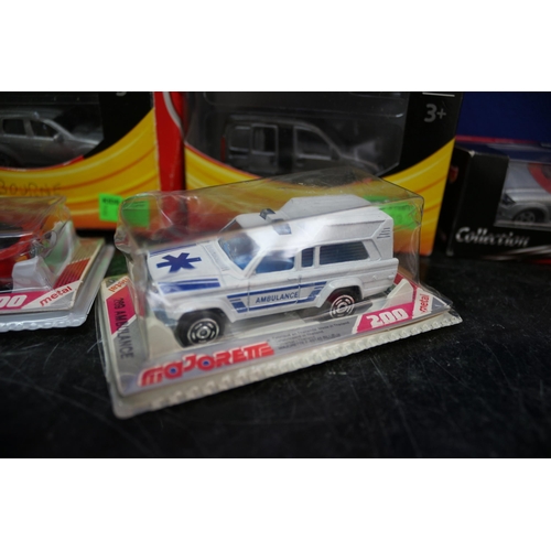 53 - 2 x 3 Pack Majorette Die Cast Vehicles plus 3 Other Individual Card Backed Majorette Vehicles