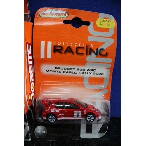 54 - Majorette Die Cast Racing 3 Pack plus Single Individual Card Backed Vehicle