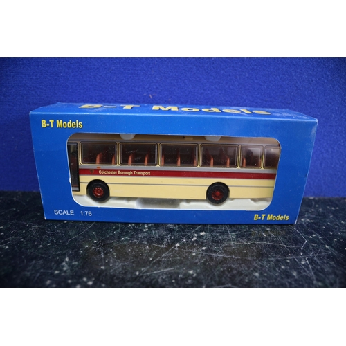 72 - B-T Models - Die Cast BO15 - Leyland Leopard/Duple Dominant II - Colchester Borough Council - 1:76 -... 