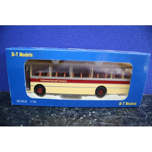 72 - B-T Models - Die Cast BO15 - Leyland Leopard/Duple Dominant II - Colchester Borough Council - 1:76 -... 