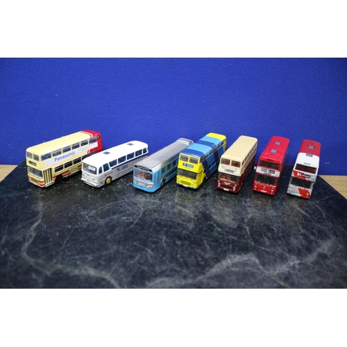 81 - Selection of 7 x EFE Metal Base Buses