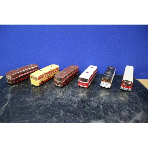 82 - Selection of 6 x EFE Die Cast Buses