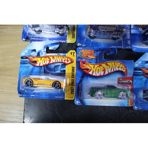 93 - 15 x Die Cast Hot Wheels Card Backed Vehicles