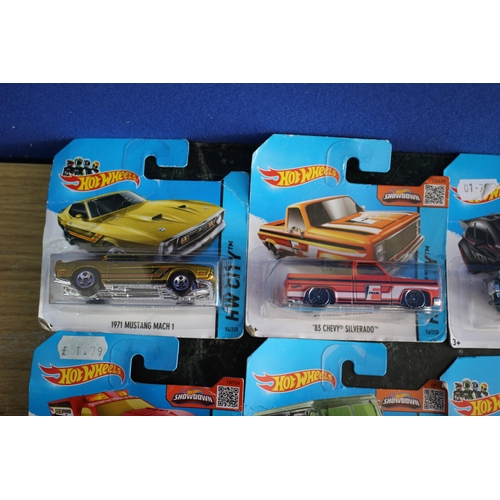 94 - 15 x Die Cast Hot Wheels Card Back Vehicles