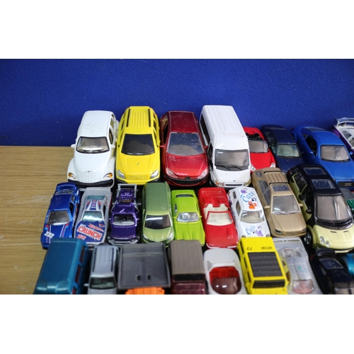 97 - Large Selection of Played With Vehicles including Hot Wheels and Matchbox