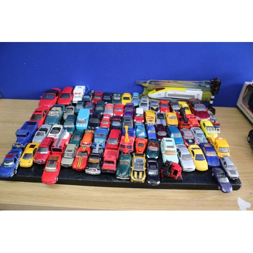 99 - Large Bundle of Die Cast Pre Loved and Played with Vehicles including Hot Wheels and Matchbox