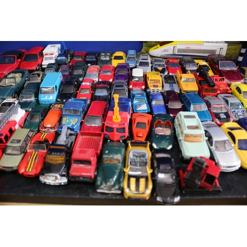 99 - Large Bundle of Die Cast Pre Loved and Played with Vehicles including Hot Wheels and Matchbox